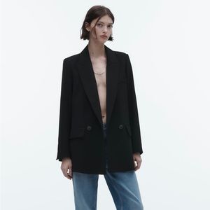 Zara Flowy Blazer. Black. Size small.